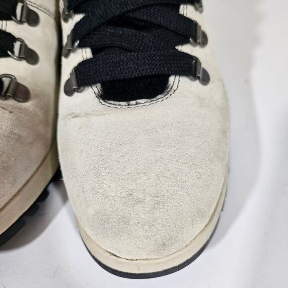 Bionica Diablo Suede Lace Up Boots in Moonbeam White - Picture 4 of 12